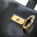 CELINE Shoulder Bag Patent leather Green Gold Auth 191839V-9