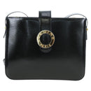 CELINE Shoulder Bag Patent leather Green Gold Auth 191839V-13