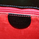 CELINE Shoulder Bag Patent leather Green Gold Auth 191839V-28
