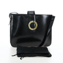 CELINE Shoulder Bag Patent leather Green Gold Auth 191839V-12