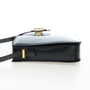 CELINE Shoulder Bag Patent leather Green Gold Auth 191839V-3