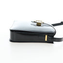 CELINE Shoulder Bag Patent leather Green Gold Auth 191839V-4