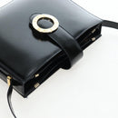 CELINE Shoulder Bag Patent leather Green Gold Auth 191839V-6
