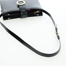 CELINE Shoulder Bag Patent leather Green Gold Auth 191839V-7