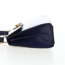 CELINE Hand Bag Leather 2way Purple Gold Auth 191842V-3