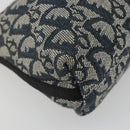 Christian Dior Trotter Canvas Shoulder Bag Navy Silver Auth 191848A-15