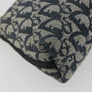 Christian Dior Trotter Canvas Shoulder Bag Navy Silver Auth 191848A-17