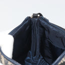 Christian Dior Trotter Canvas Shoulder Bag Navy Silver Auth 191848A-21