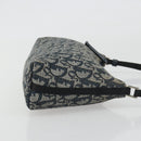 Christian Dior Trotter Canvas Shoulder Bag Navy Silver Auth 191848A-3
