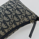 Christian Dior Trotter Canvas Shoulder Bag Navy Silver Auth 191848A-7