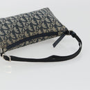 Christian Dior Trotter Canvas Shoulder Bag Navy Silver Auth 191848A-8