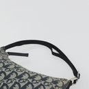 Christian Dior Trotter Canvas Shoulder Bag Navy Silver Auth 191848A-9
