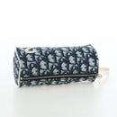 Christian Dior Trotter Canvas Pouch PVC Navy Silver Auth 191849V-5