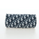 Christian Dior Trotter Canvas Pouch PVC Navy Silver Auth 191849V-6