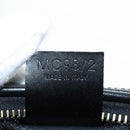 CELINE Macadam Canvas Pouch PVC Leather Black Gold Auth 191852V-20