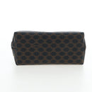 CELINE Macadam Canvas Pouch PVC Leather Black Gold Auth 191852V-7