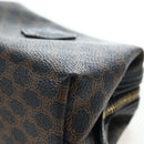 CELINE Macadam Canvas Pouch PVC Leather Black Gold Auth 191852V-9