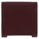 CARTIER Must Line Coin Purse Leather Bordeaux Gold Auth 191853V-2