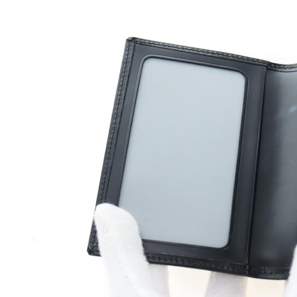 CARTIER Card Case Leather Black Auth 191854V