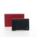 CARTIER Card Case Leather Black Auth 191854V-12