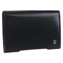 CARTIER Card Case Leather Black Auth 191854V-1