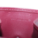 CARTIER Must Line Coin Purse Leather Bordeaux Gold Auth 191855V-11