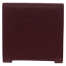 CARTIER Must Line Coin Purse Leather Bordeaux Gold Auth 191855V-2