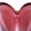 CARTIER Must Line Coin Purse Leather Bordeaux Gold Auth 191856V-19
