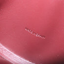 CARTIER Must Line Coin Purse Leather Bordeaux Gold Auth 191856V-11