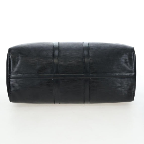 LOUIS VUITTON Epi Keepall 45 Boston Bag Black M42972 LV Auth 191863V