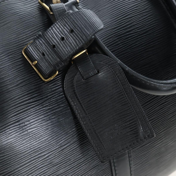 LOUIS VUITTON Epi Keepall 45 Boston Bag Black M42972 LV Auth 191863V