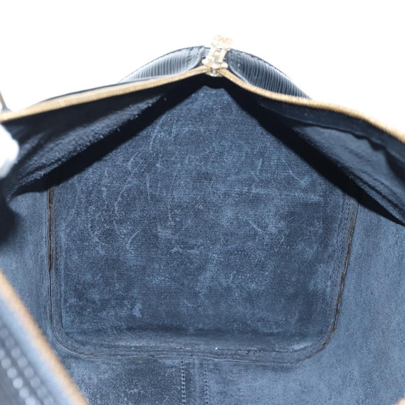 LOUIS VUITTON Epi Keepall 45 Boston Bag Black M42972 LV Auth 191863V