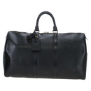 LOUIS VUITTON Epi Keepall 45 Boston Bag Black M42972 LV Auth 191863V-13