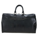 LOUIS VUITTON Epi Keepall 45 Boston Bag Black M42972 LV Auth 191863V-2
