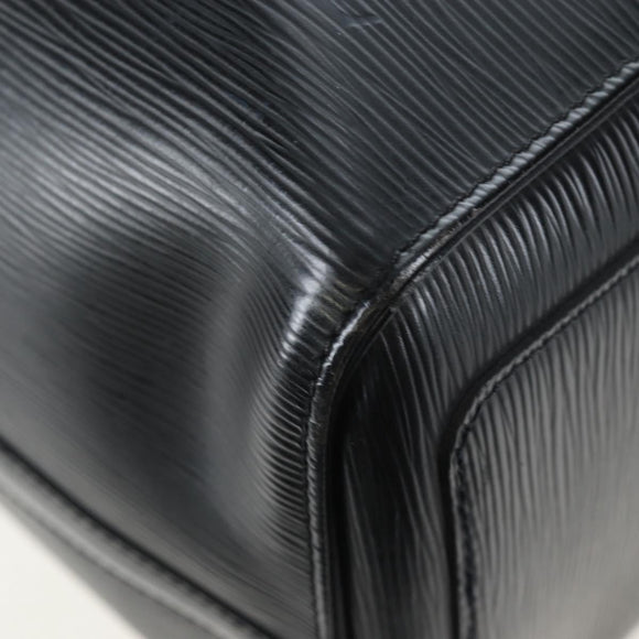 LOUIS VUITTON Epi Keepall 45 Boston Bag Black M42972 LV Auth 191864V