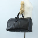 LOUIS VUITTON Epi Keepall 45 Boston Bag Black M42972 LV Auth 191864V-21