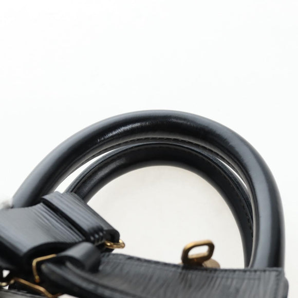 LOUIS VUITTON Epi Keepall 45 Boston Bag Black M42972 LV Auth 191864V