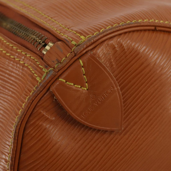 LOUIS VUITTON Epi Keepall 50 Boston Bag Brown M42968 LV Auth 191865A
