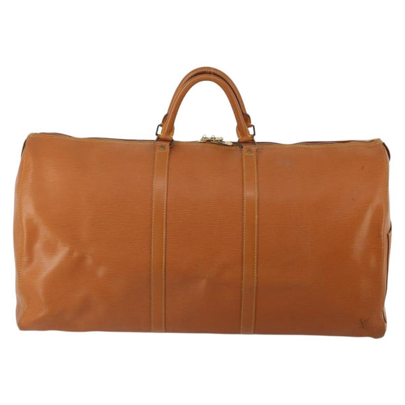 LOUIS VUITTON Epi Keepall 50 Boston Bag Brown M42968 LV Auth 191865A