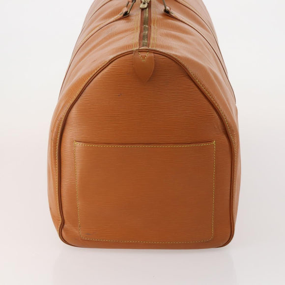 LOUIS VUITTON Epi Keepall 50 Boston Bag Brown M42968 LV Auth 191865A