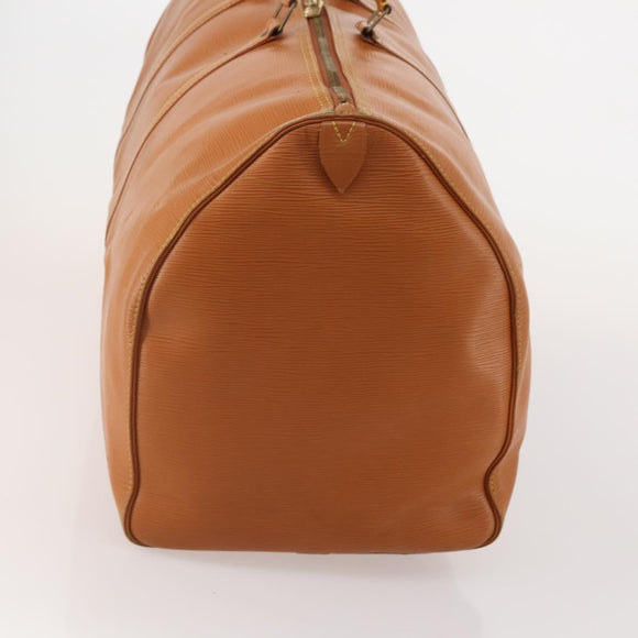 LOUIS VUITTON Epi Keepall 50 Boston Bag Brown M42968 LV Auth 191865A