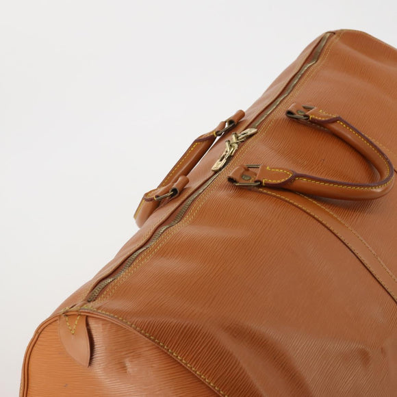 LOUIS VUITTON Epi Keepall 50 Boston Bag Brown M42968 LV Auth 191865A