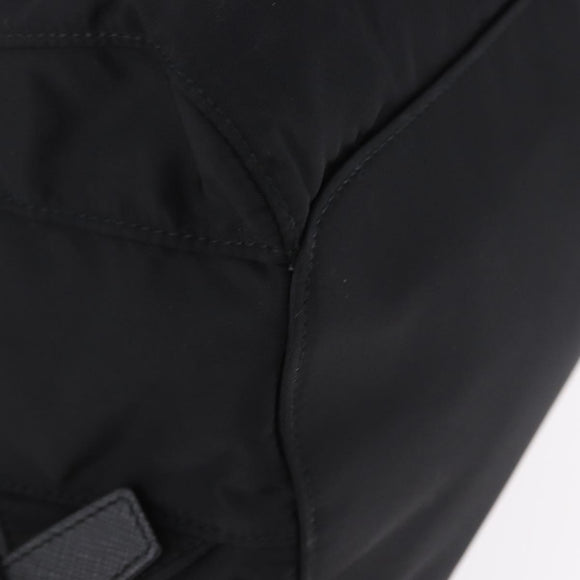 PRADA Backpack Nylon Black Silver Auth 191867M
