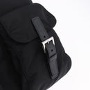 PRADA Backpack Nylon Black Silver Auth 191867M-22