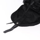 PRADA Backpack Nylon Black Silver Auth 191867M-23