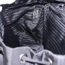PRADA Backpack Nylon Black Silver Auth 191867M-26