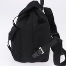 PRADA Backpack Nylon Black Silver Auth 191867M-3
