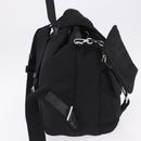 PRADA Backpack Nylon Black Silver Auth 191867M-4