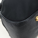 PRADA Hand Bag Nylon Leather 2way Black Gold Auth 191870V-15
