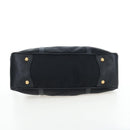 PRADA Hand Bag Nylon Leather 2way Black Gold Auth 191870V-5